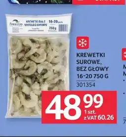 Selgros Krewetki surowe bez głowy 16-20 Freezco oferta