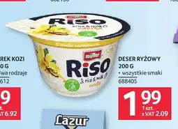 Selgros Deser ryżowy Müller Riso waniliowy oferta
