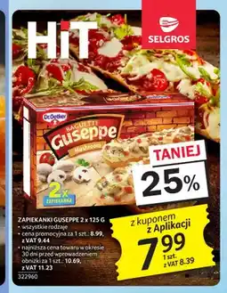 Selgros Zapiekanki Dr. Oetker Guseppe 2-pak oferta