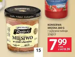 Selgros Konserwa mięsna Spichlerz Rusiecki oferta