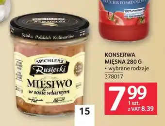 Selgros Konserwa mięsna Spichlerz Rusiecki oferta