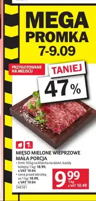 Selgros Mięso mielone wieprzowe mała porcja oferta