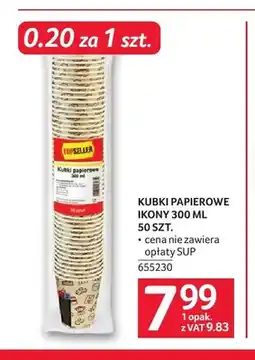 Selgros Kubki papierowe Ikony 300 ml Topseller oferta