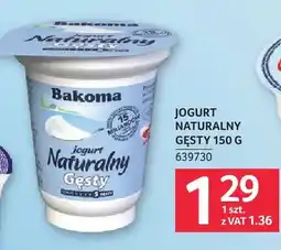 Selgros Jogurt naturalny gęsty Bakoma oferta