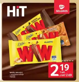 Selgros Wafel WW gorzka czekolada E.Wedel oferta