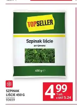 Selgros Szpinak liście Topseller oferta