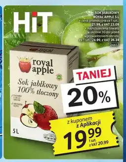 Selgros Sok jabłkowy Royal Apple oferta
