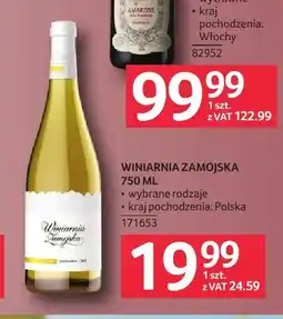Selgros Wino Winiarnia Zamojska oferta
