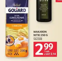 Selgros Makaron nitki luksusowe 5-jajeczne Goliard oferta