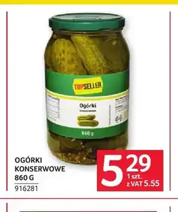 Selgros Ogórki konserwowe Topseller oferta