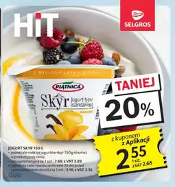 Selgros Jogurt Skyr waniliowy Piątnica oferta