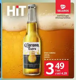 Selgros Piwo Corona Extra oferta