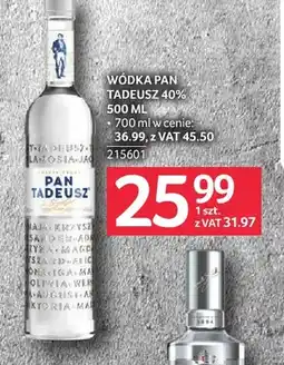 Selgros Wódka Pan Tadeusz 40% oferta