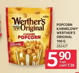 Selgros Popcorn karmelowy Werther's Original oferta