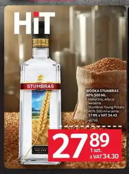Selgros Wódka Stumbras klasyczny 40% oferta