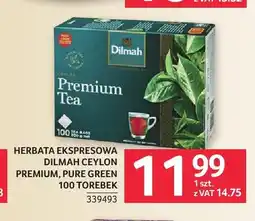 Selgros Herbata ekspresowa Dilmah Ceylon Premium oferta