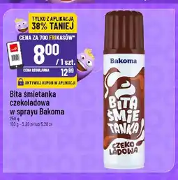 Polomarket Bita śmietanka czekoladowa w sprayu Bakoma oferta