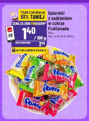 Galaretki z nadzieniem w cukrze Fruktonada