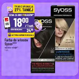 Polomarket Farba do włosów Syoss Permanent Coloration 1-1 Czarny oferta
