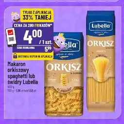 Polomarket Makaron orkiszowy spaghetti Lubella oferta