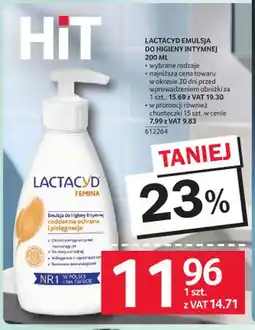 Selgros Emulsja do higieny intymnej Lactacyd Femina oferta