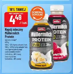 Polomarket Napój mleczny Müller Müllermilch Protein malinowy oferta