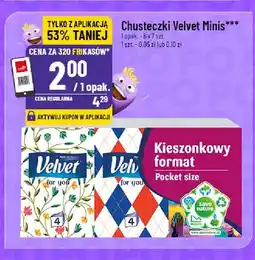 Polomarket Chusteczki higieniczne Velvet Minis 6-pak oferta