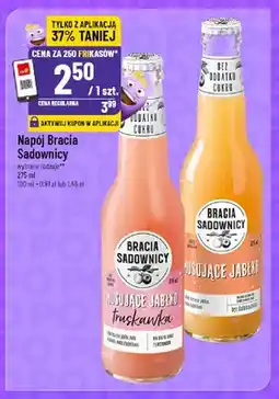 Polomarket Napój Bracia Sadownicy musujące jabłko truskawka oferta