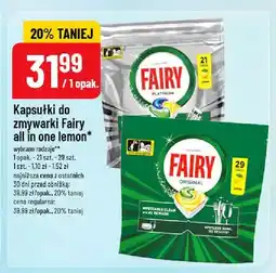 Polomarket Kapsułki do zmywarki Fairy Platinum All in One Lemon oferta