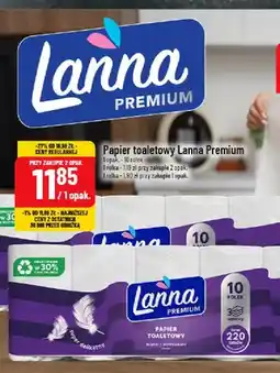 Polomarket Papier toaletowy Lanna Premium 10-pak oferta