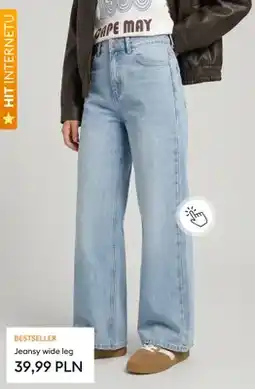 Sinsay Jeansy wide leg oferta