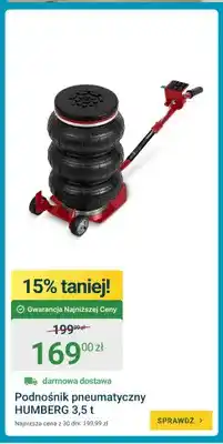 ERLI Podnośnik pneumatyczny Humberg 3,5t oferta