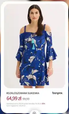 BonPrix Rozkloszowana sukienka Bonprix oferta