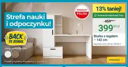 ERLI Biurko z regałem 142 cm oferta