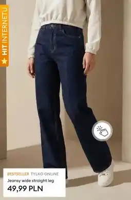 Sinsay Jeansy wide straight leg oferta