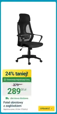 ERLI Fotel obrotowy z zagłówkiem oferta