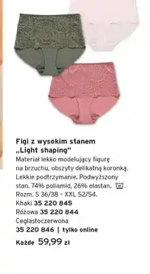 Tchibo Figi z wysokim stanem Light shaping khaki oferta