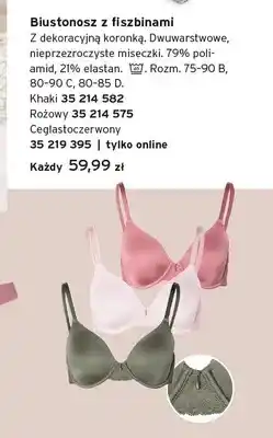 Tchibo Biustonosz z fiszbinami Khaki oferta