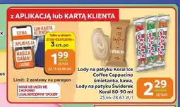 Społem Częstochowa Lody na patyku Ice Coffee Cappucino kawa oferta