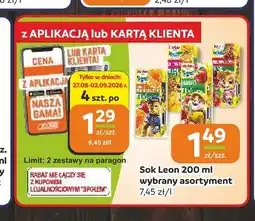 Społem Częstochowa Sok Leon oferta