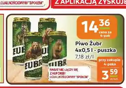 Społem Częstochowa Piwo Żubr 4-pak oferta