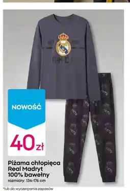 Pepco Piżama chłopięca Real Madryt 100% bawełny oferta