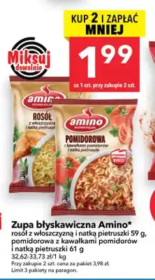 Lewiatan Zupa błyskawiczna Amino rosół z włoszczyzną i natką pietruszki oferta