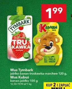 Lewiatan Mus jabłko-banan-truskawka-marchew Tymbark oferta