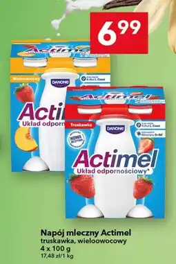 Lewiatan Napój mleczny Actimel truskawka 4-pak oferta