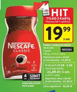 Intermarche Kawa rozpuszczalna NESCAFÉ Classic oferta