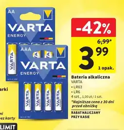 Intermarche Bateria alkaliczna Varta Energy LR03 4-pak oferta