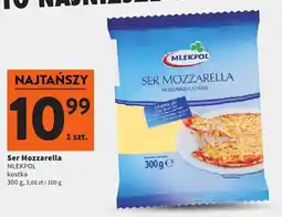 Intermarche Ser mozzarella w kostce Mlekpol oferta