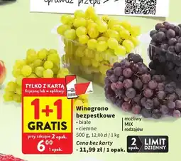 Intermarche Winogrona bezpestkowe białe oferta