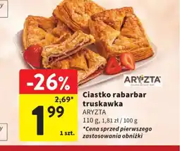Intermarche Ciastko rabarbar truskawka Aryzta oferta